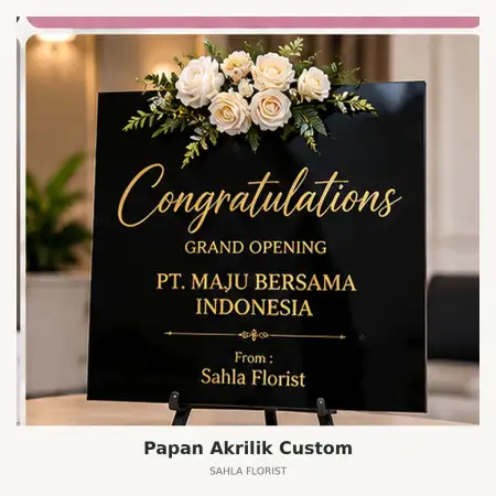 Papan Bunga Akrilik Jambi Kota